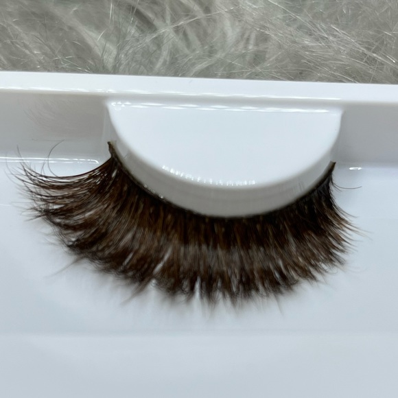 Brown Mink Lashes 16MM 3D Full Volume Medium Eyelashes - Picture 3 of 5